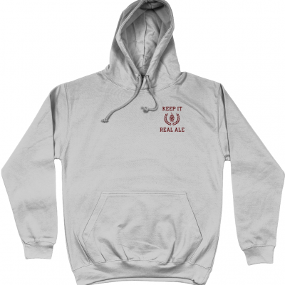 Keep It Real Ale Hoodie - Heather Grey