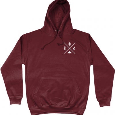 Four Ingredients Hoodie - Burgandy