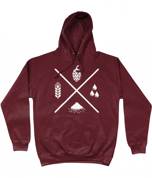 Four Ingredients Hoodie - Burgundy