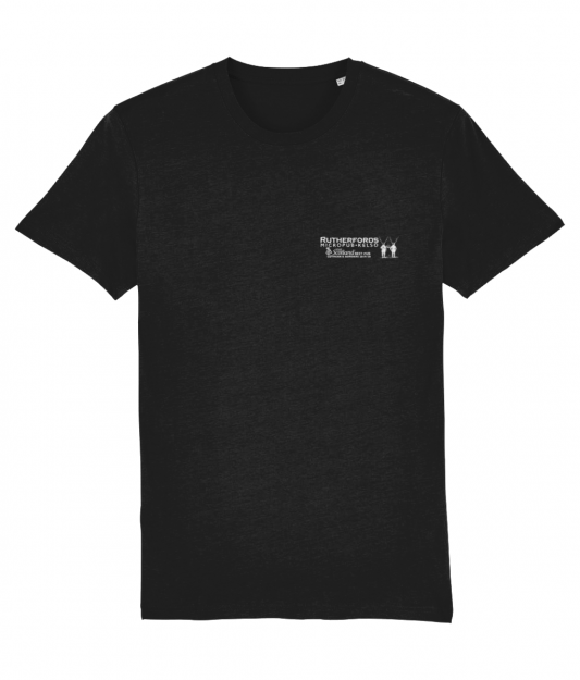 Rutherfords Black T Small Print